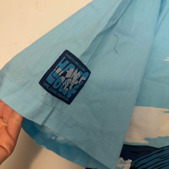 VTG Disneyland Roger Rabbit Jessica Hawaiian Button shirt Adult size M 90s Y2K - Picture 4 of 6